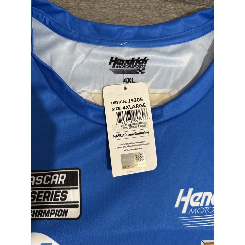 Kyle Larson #5 Hendrickcars.com Uniform Sublimated Dry Fit NASCAR T-shirt 4xl - Picture 7 of 8